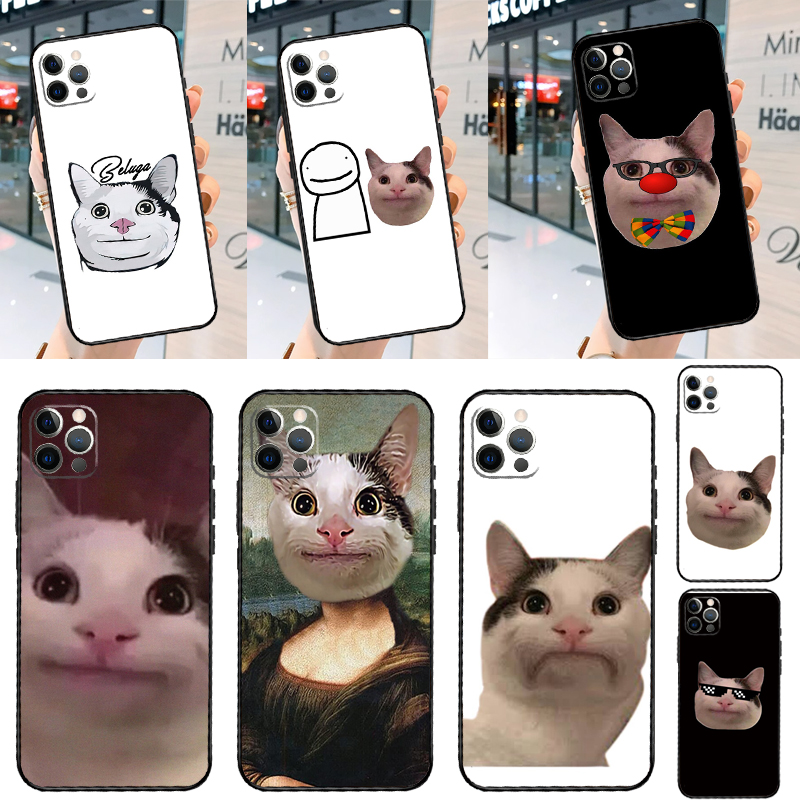 Realme C67 - เคสลายหน้าเมมแมวเบลูกา ยิ้มแย้ม สำหรับ Realme 16 11