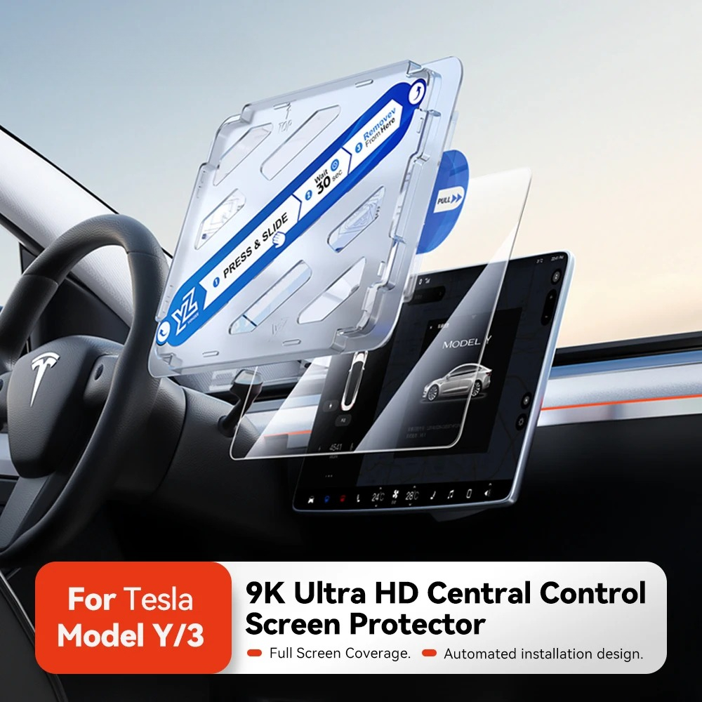 Matte Anti Glare Screen - ฟิล์มกระจกนิรภัย YZ สำหรับ Tesla Model 3