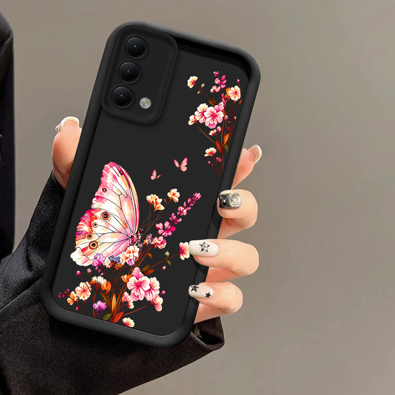 Oppo A78 - เคสโทรศัพท์ลายผีเสื้อและดอกไม้ สำหรับ OPPO A94 A95 A92