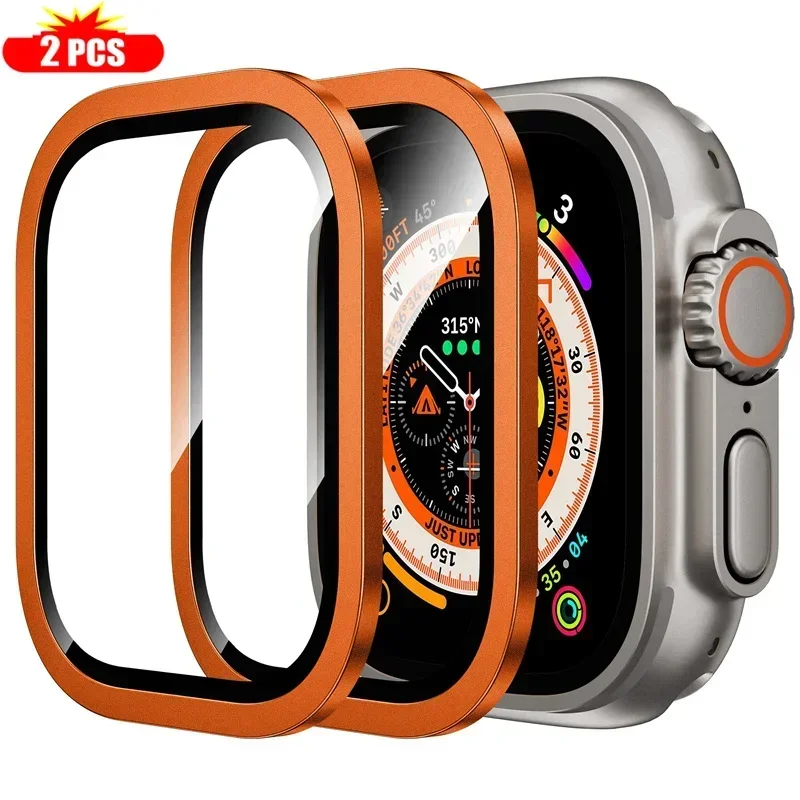 กรอบโลหะไทเทเนียม 2 ชิ้นสําหรั - Smartwatch Screen Film บทวิจารณ์และราคา