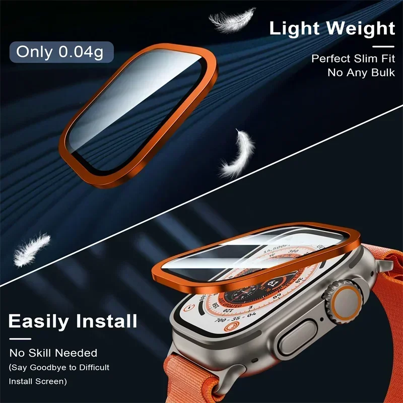 กรอบโลหะไทเทเนียม 2 ชิ้นสําหรั - Smartwatch Screen Film บทวิจารณ์และราคา