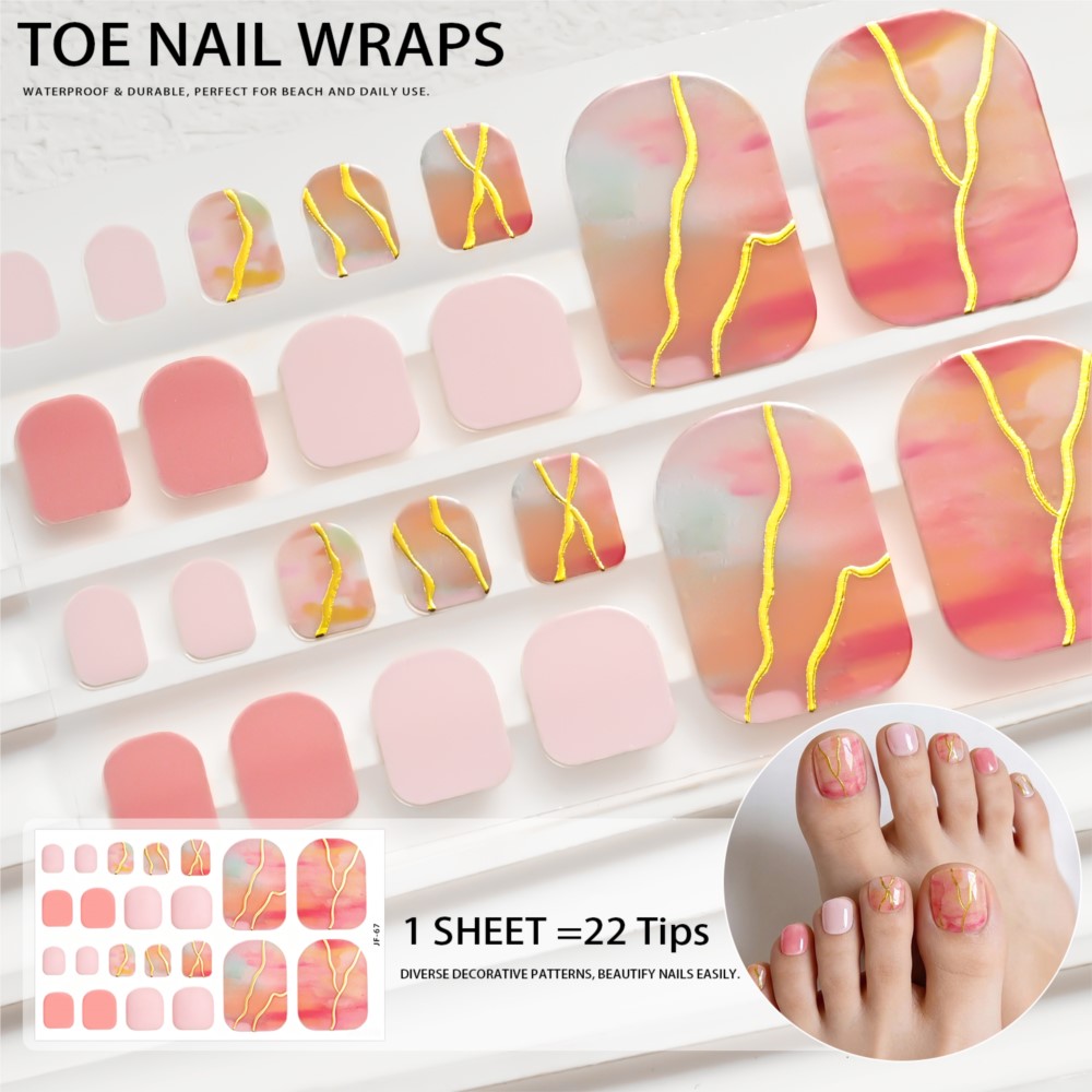 สติกเกอร์ติดเล็บเท้าลายเสือดาว - Full Cover Adhesive บทวิจารณ์และราคา