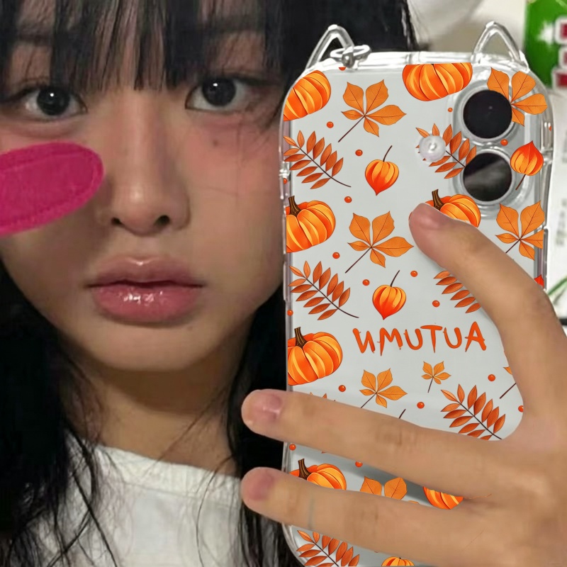 เคสโทรศัพท์ลายใบไม้ร่วงและฟักท - Apple Iphone 15 Pro Max บทวิจารณ์และราคา