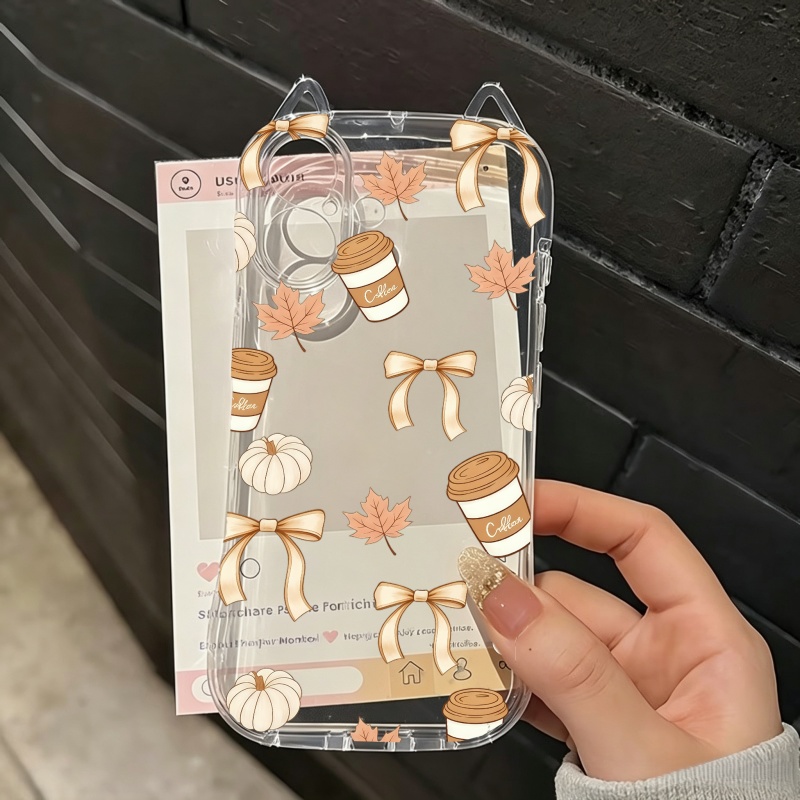 เคสโทรศัพท์ลายใบไม้ร่วงและฟักท - Apple Iphone 15 Pro Max บทวิจารณ์และราคา