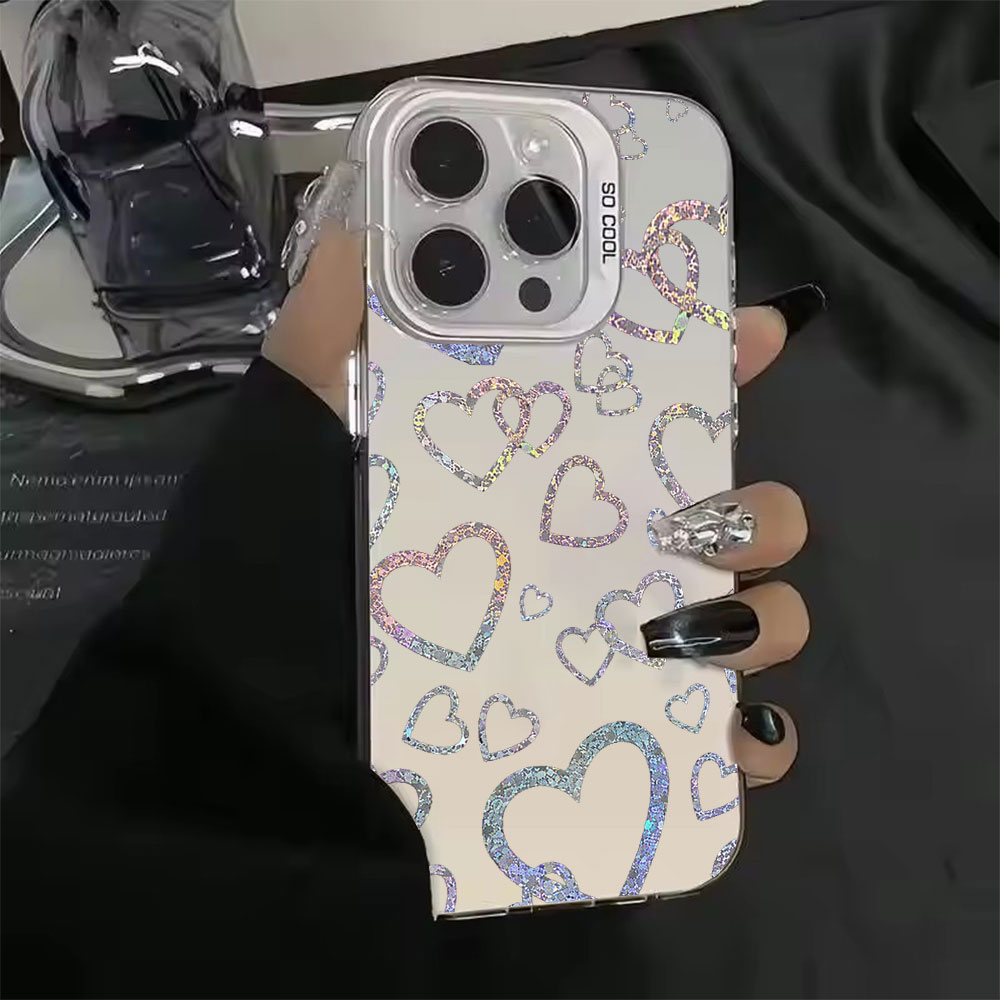 เคสลายหัวใจสีสันสดใส สำหรับ iP - Apple Iphone 15 Pro Max บทวิจารณ์และราคา