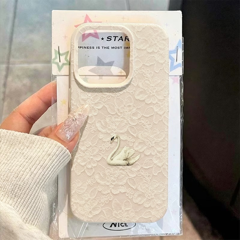 เคสโทรศัพท์ลายลูกไม้ลายหงส์ ผิ - Apple Iphone 15 Pro Max บทวิจารณ์และราคา