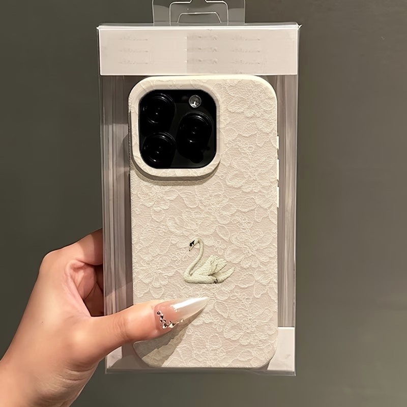 เคสโทรศัพท์ลายลูกไม้ลายหงส์ ผิ - Apple Iphone 15 Pro Max บทวิจารณ์และราคา