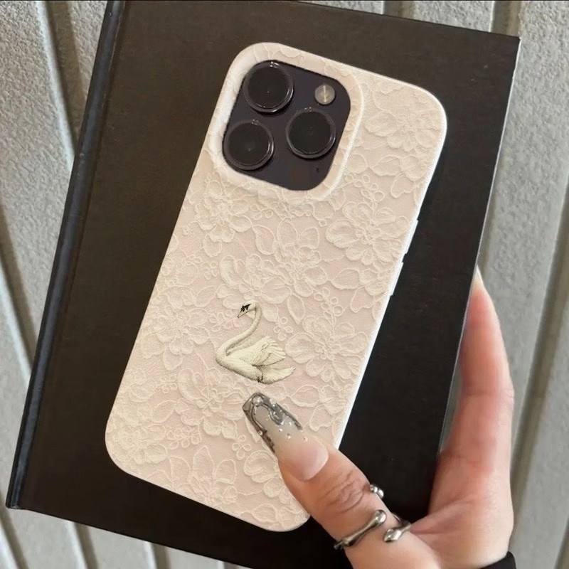 เคสโทรศัพท์ลายลูกไม้ลายหงส์ ผิ - Apple Iphone 15 Pro Max บทวิจารณ์และราคา