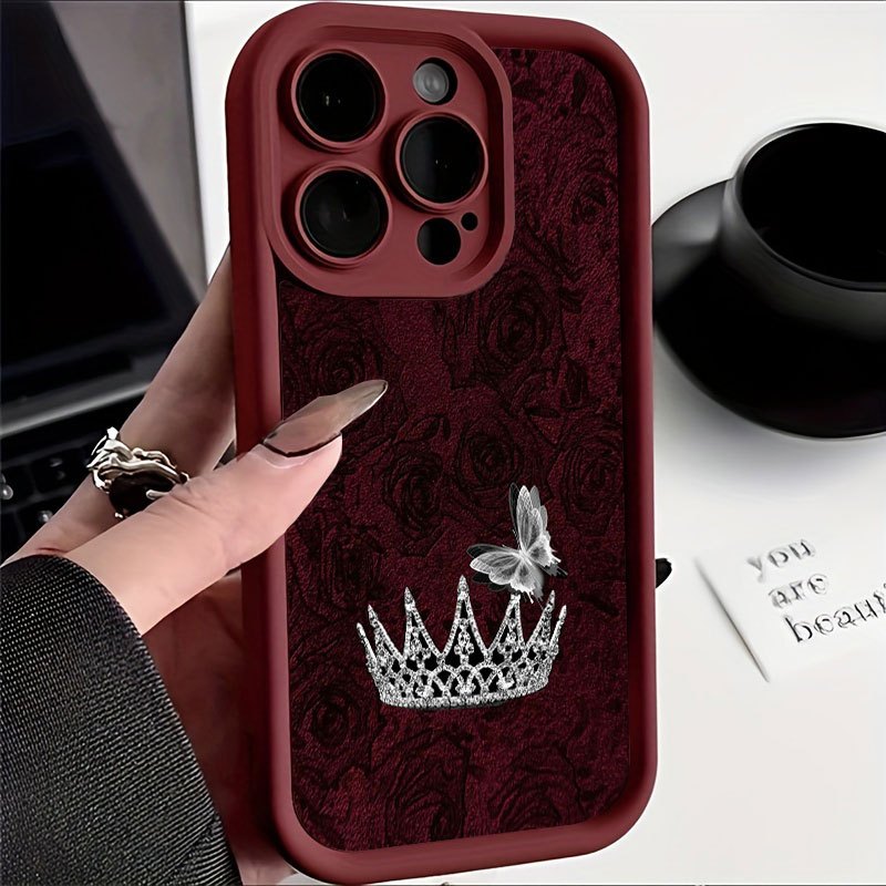 เคสโทรศัพท์ลายกุหลาบแดง มงกุฎส - Apple Iphone 15 Pro Max บทวิจารณ์และราคา