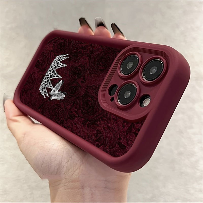 เคสโทรศัพท์ลายกุหลาบแดง มงกุฎส - Apple Iphone 15 Pro Max บทวิจารณ์และราคา