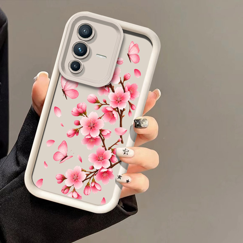 เคสโทรศัพท์ลายดอกซากุระสีชมพู  - Vivo V40 บทวิจารณ์และราคา