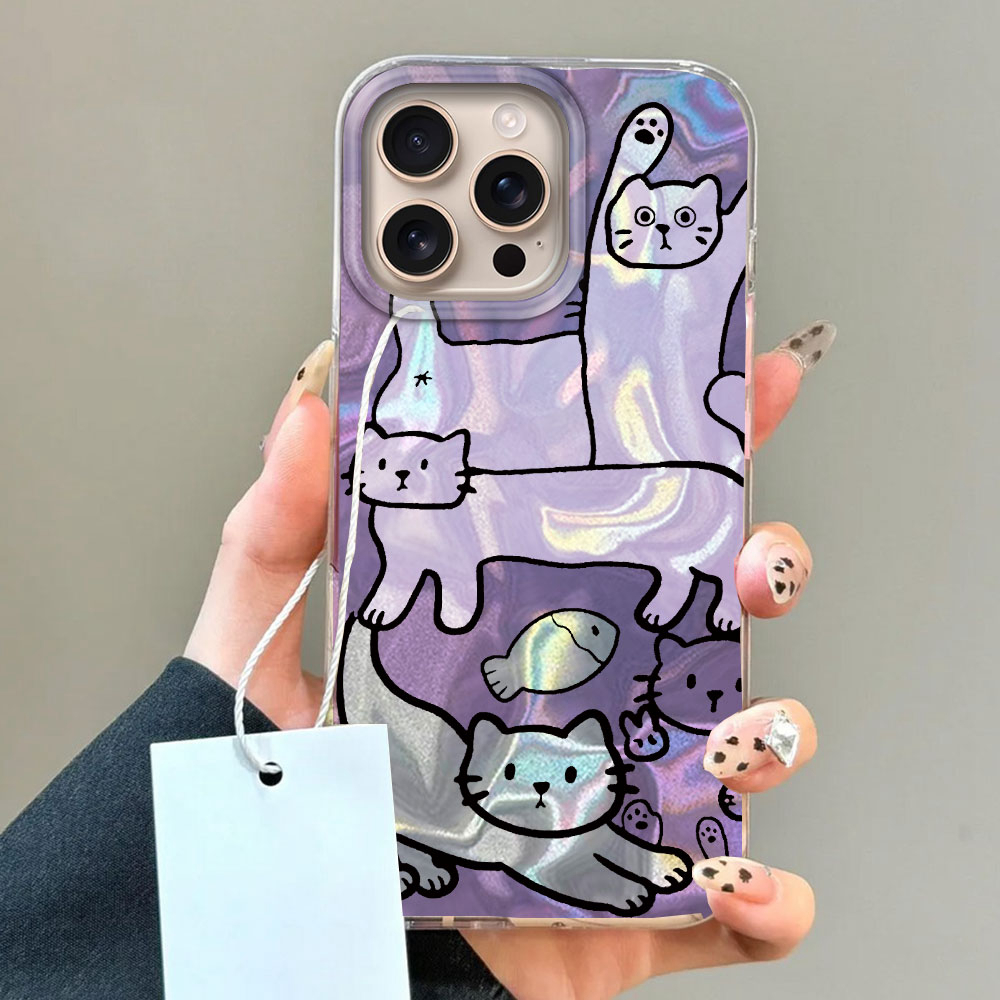 สีม่วงสายแมวปลาน้ําเคสโทรศัพท์ - Apple Iphone 15 Pro Max บทวิจารณ์และราคา