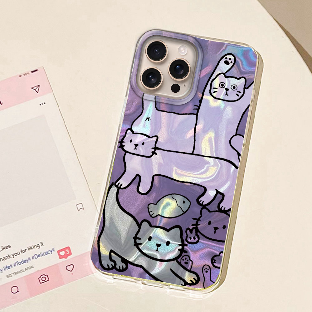 สีม่วงสายแมวปลาน้ําเคสโทรศัพท์ - Apple Iphone 15 Pro Max บทวิจารณ์และราคา